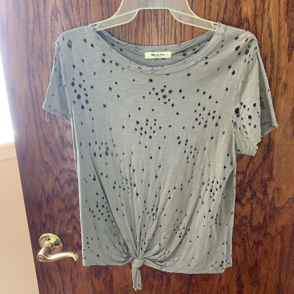 Taupe crop top